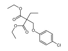 2-[(4-氯苯氧基)甲基]-2-乙基丙二酸二乙酯 结构式