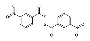 二硫化双(3-硝基苯甲酰) 结构式