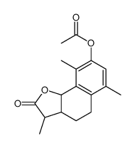 Naphtho[1,2-b]furan-2(3H)-one, 8-(acetyloxy)-3a,4,5,9b-tetrahydro-3,6,9-trimethyl-, [3S-(3α,3aα,9bβ)]- (9CI) 结构式