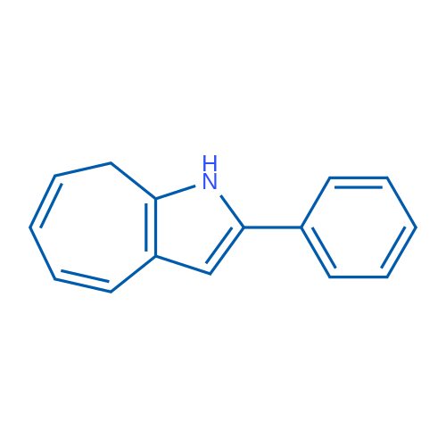 2-苯基-1,8-氢环庚并[b]吡咯 结构式