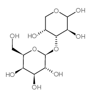 3-O-β-D-吡喃半乳糖-D-阿戊糖 结构式