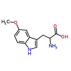 DL-5-甲氧基色氨酸 结构式