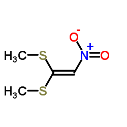 1,1-双(甲硫基)-2-亚硝基乙烯 结构式