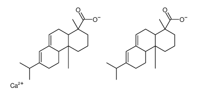 [1R-(1α,4Aα,4Bα,10Aα)]1,2,3,4,4A,4B,5,6,10,10A-十氢-1,4A-二甲基-7-(1-甲基乙基)-1-菲羧酸钙盐 结构式