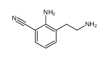 2-氨基-3-(2-氨基乙基)苯甲腈 结构式