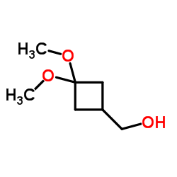 3,3-二甲氧基环丁基甲醇 结构式