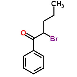 2-溴-1-苯基-1-戊酮 结构式