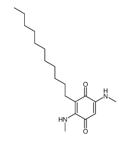 2,5-双(甲氨基)-3-十一烷基-2,5-环己二烯-1,4-二酮 结构式