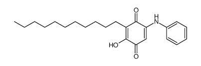 2-羟基-5-苯氨基-3-十一烷基-2,5-环己二烯-1,4-二酮 结构式