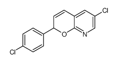 6-氯-2-(4-氯苯基)-2H-吡喃并[2,3-b]吡啶 结构式