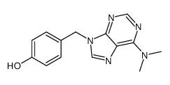 4-[[6-(二甲氨基)-9H-嘌呤-9-基]甲基]苯酚 结构式