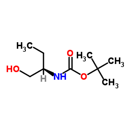 N-Boc-(R)-(+)-2-氨基-1-丁醇 结构式