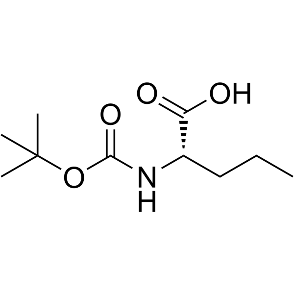 N-Boc-L-正缬氨酸 结构式