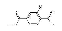 3-氯-4-(二溴甲基)苯甲酸甲酯 结构式