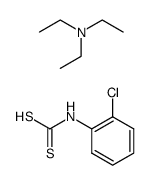 三乙基铵邻氯苯基二硫代氨基甲酸盐 结构式