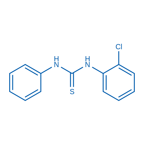 1-(2-氯苯基)-3-苯基-2-硫脲 结构式