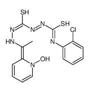 Carbonothioic dihydrazide, 2-[[(2-chlorophenyl)amino]thioxomethyl]-2'-[1-(1-oxido-2-pyridinyl)ethylidene]- (9CI) 结构式