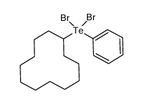 环十二烷基苯基二溴化碲 结构式