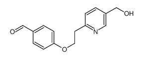 4-[2-[5-(羟甲基)吡啶-2-基]乙氧基]苯甲醛 结构式