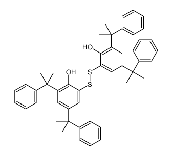 2,2'-二硫代双[4,6-双(1-甲基-1-苯乙基)苯酚] 结构式