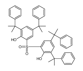 Phenol, 2,2'-sulfonylbis[4,6-bis(1-methyl-1-phenylethyl)- 结构式