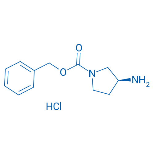 (S)-1-Cbz-3-氨基吡咯烷盐酸盐 结构式