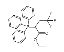 4,4,4-三氟-2-(三苯基膦亚基)丁酸乙酯 结构式