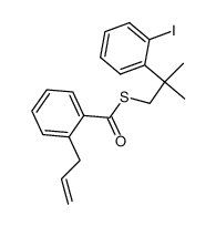 S-(2-(2-碘苯基)-2-甲基丙基) 2-烯丙基苯硫代酯 结构式