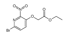 2-(6-溴-2-硝基吡啶-3-基氧基)乙酸乙酯 结构式