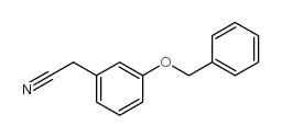 3-苯甲氧基苯乙腈 结构式