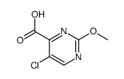2-甲氧基-5-氯嘧啶-4-甲酸 结构式