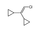 Cyclopropane, 1,1'-(2-chloroethenylidene)bis- 结构式