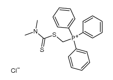 Phosphonium, [[[(dimethylamino)thioxomethyl]thio]methyl]triphenyl-, chloride (1:1) 结构式