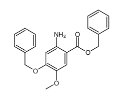 2-氨基-4-(苄氧基)-5-甲氧基苯甲酸苄酯 结构式