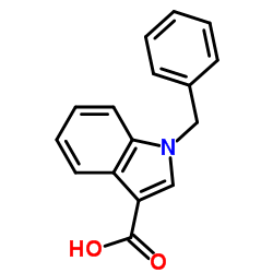 1-苄基吲哚-3-甲酸 结构式