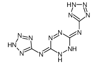3,6-二(2H-四唑-5-基氨基)-1,2,4,5-四嗪 结构式