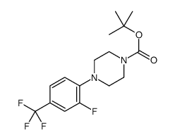 4-(2-氟-4-三氟甲基苯基)哌嗪-1-羧酸叔丁酯 结构式