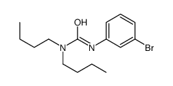 3-(3-溴苯基)-1,1-二丁基脲 结构式