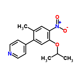 4-(5-异丙氧基-2-甲基-4-硝基-苯基)-吡啶 结构式