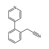 2-(4-吡啶基)苯乙腈 结构式