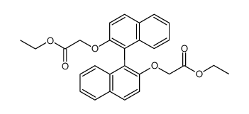 2,2'-双(乙氧羰基甲氧基)-1,1'-联萘 结构式