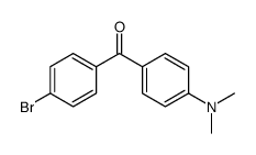 (4-溴苯基)[4-(二甲氨基)苯基]甲酮 结构式