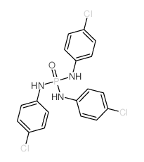 N,N',N''-三(4-氯苯基)磷酰三胺 结构式