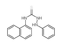 1-苯胺基-3-萘-1-基硫脲 结构式