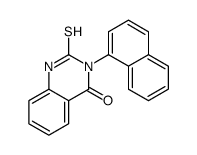 3-萘-1-基-2-硫代-2,3-二氢-1H-喹唑啉-4-酮 结构式