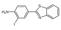 4-(2-苯并噻唑基)-2-碘苯胺 结构式