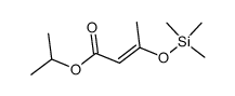 3-三甲基硅氧基-2-丁烯酸异丙酯 结构式