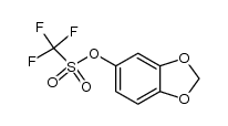 3,4-亚甲二氧基苯基三氟甲磺酸酯 结构式