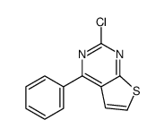 2-氯-4-苯基噻吩并[2,3-d]嘧啶 结构式