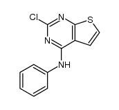 2-氯-N-苯基噻吩并[2,3-d]嘧啶-4-胺 结构式